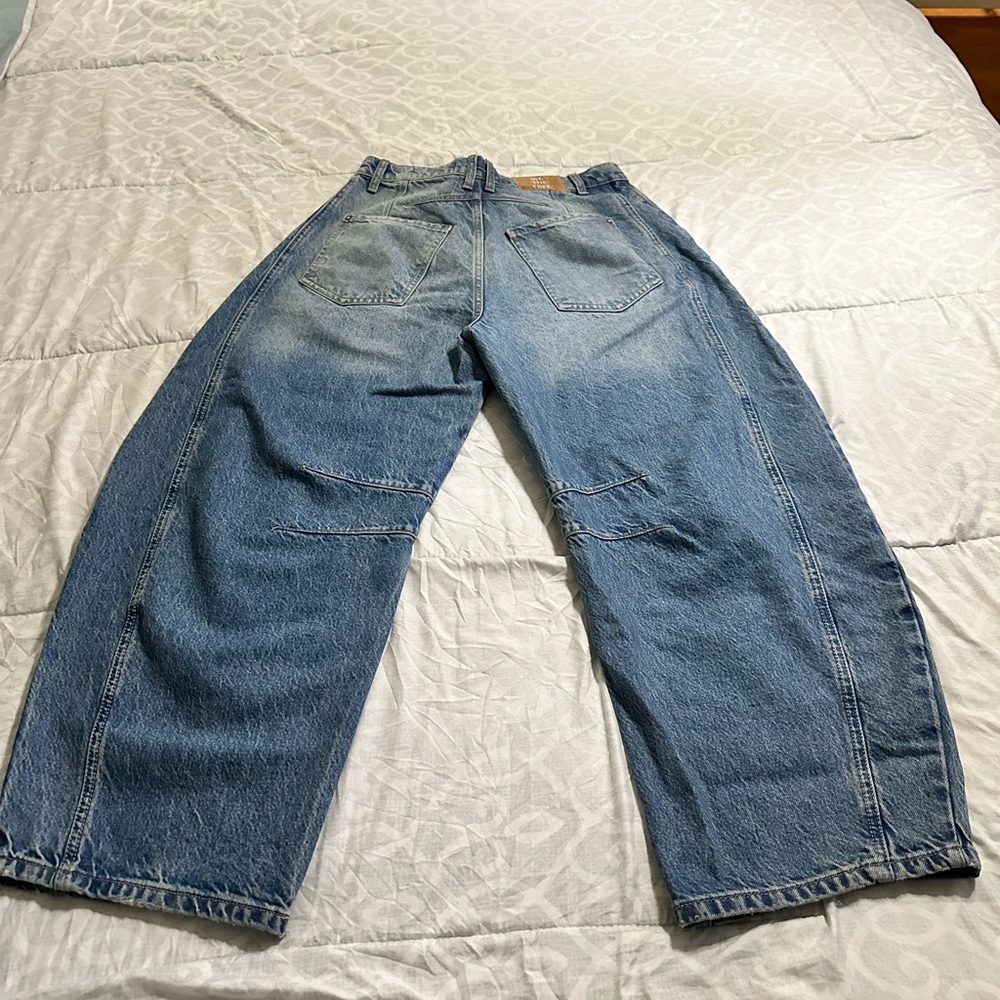 NWOT- Free people mid rise barrel jeans